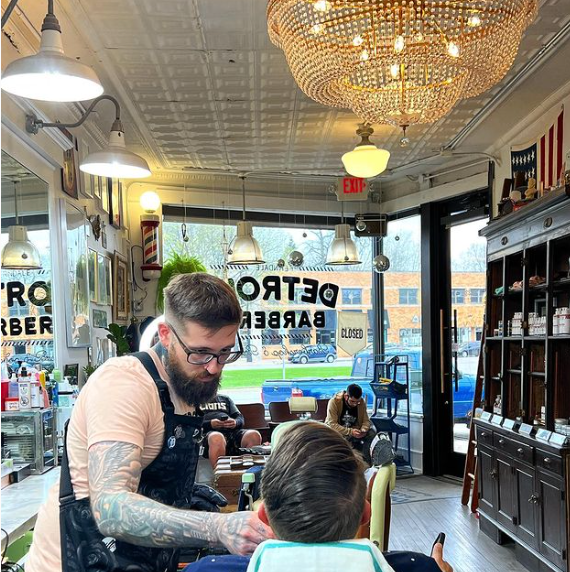 Hot Towel Men's Haircut Birmingham MI