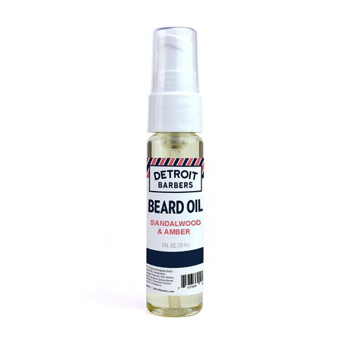 1 oz. Beard Oil w/ Pump Top  - Sandalwood & Amber