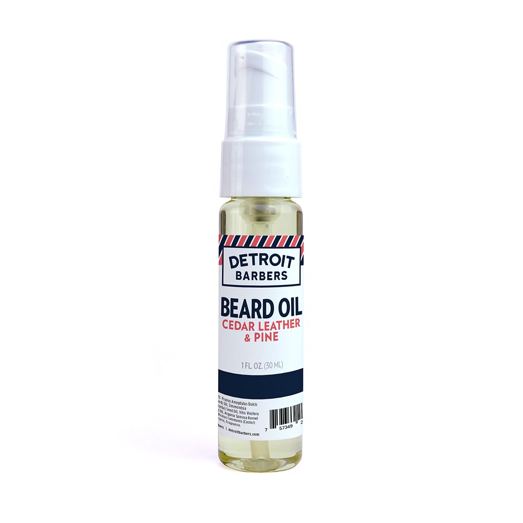 1 oz. Beard Oil w/ Pump Top  - Cedar Leather & Pine